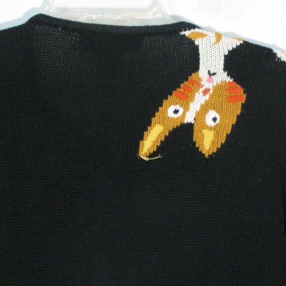 Susan Bristol Cardigan Large Cats Cat Kitty Fun Heavyweight - Picture 6 of 6